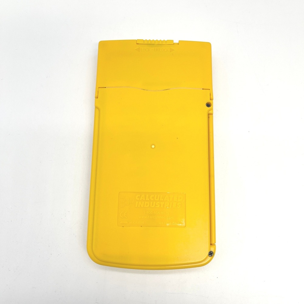 Calculated Industries Material Estimator Calculator Model 4019 Yellow Contractor - Picture 3 of 12
